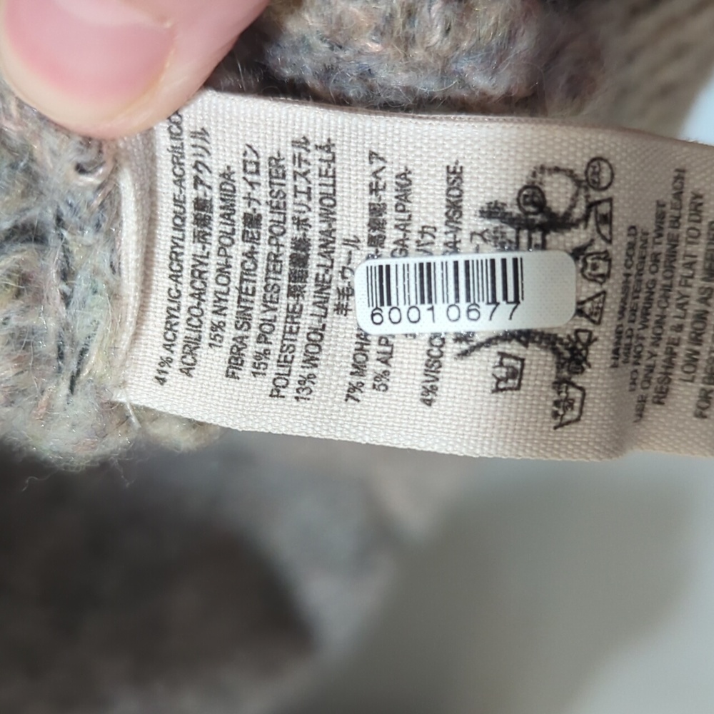 Free People Karina Wool Mohair Alpaca Faux Wrap Sweater - Picture 6 of 6